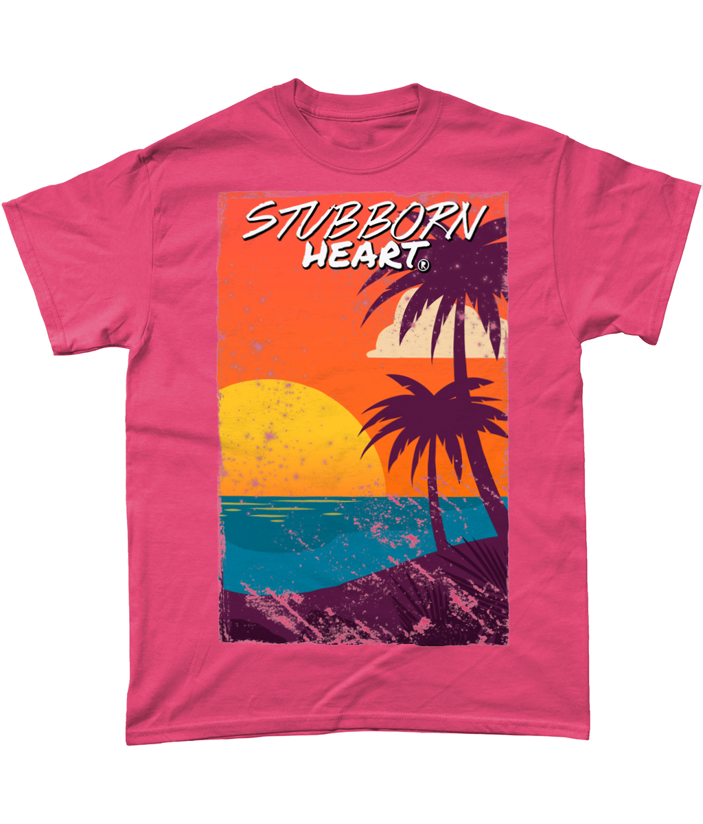 Pink Sunset tee by STUBBORN HEART