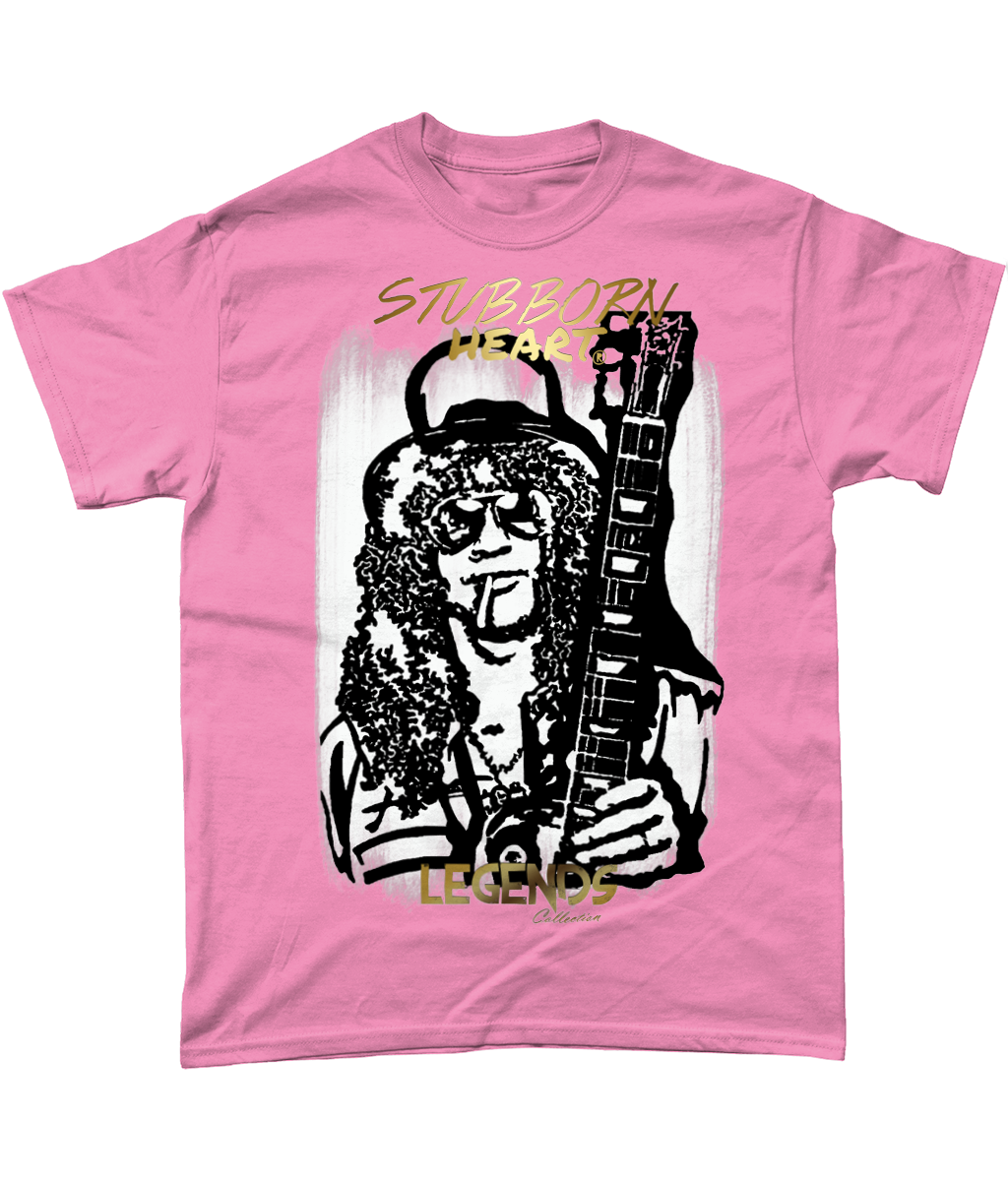 Pink tee of Slash [Guns N Roses]